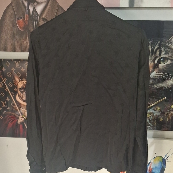 Kooples Black Star Ruffled Unique Blouse - Picture 8 of 12